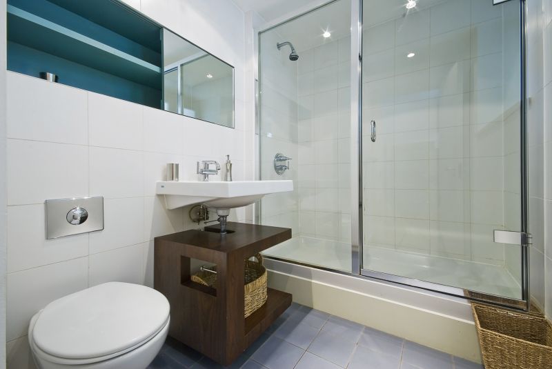 Glass Shower with Clear Door